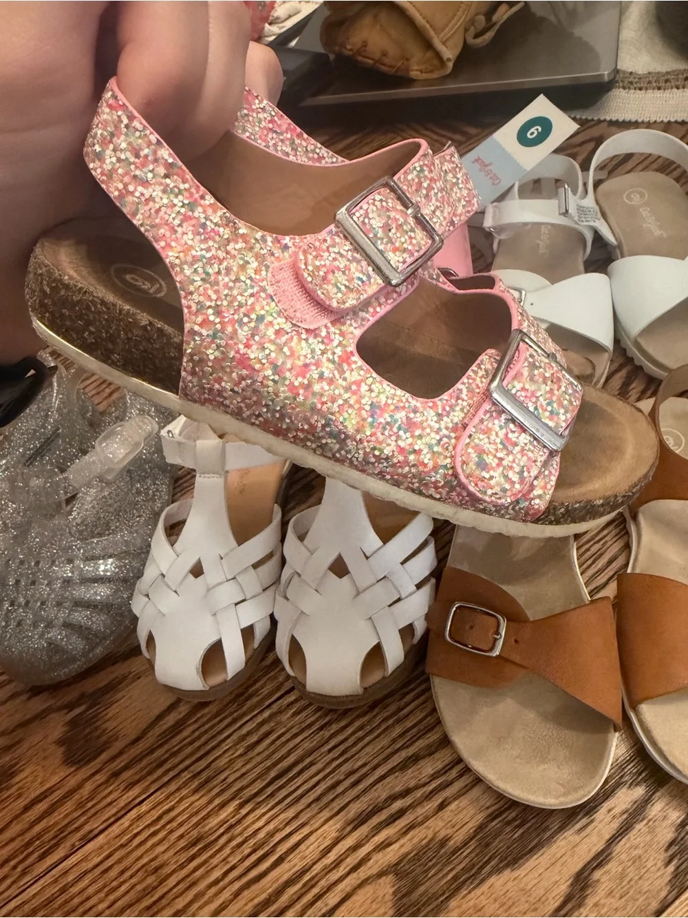 Cat and Jack & Berkley Jensen Bundle of Toddler Girl Sandals Size 9 Toddler